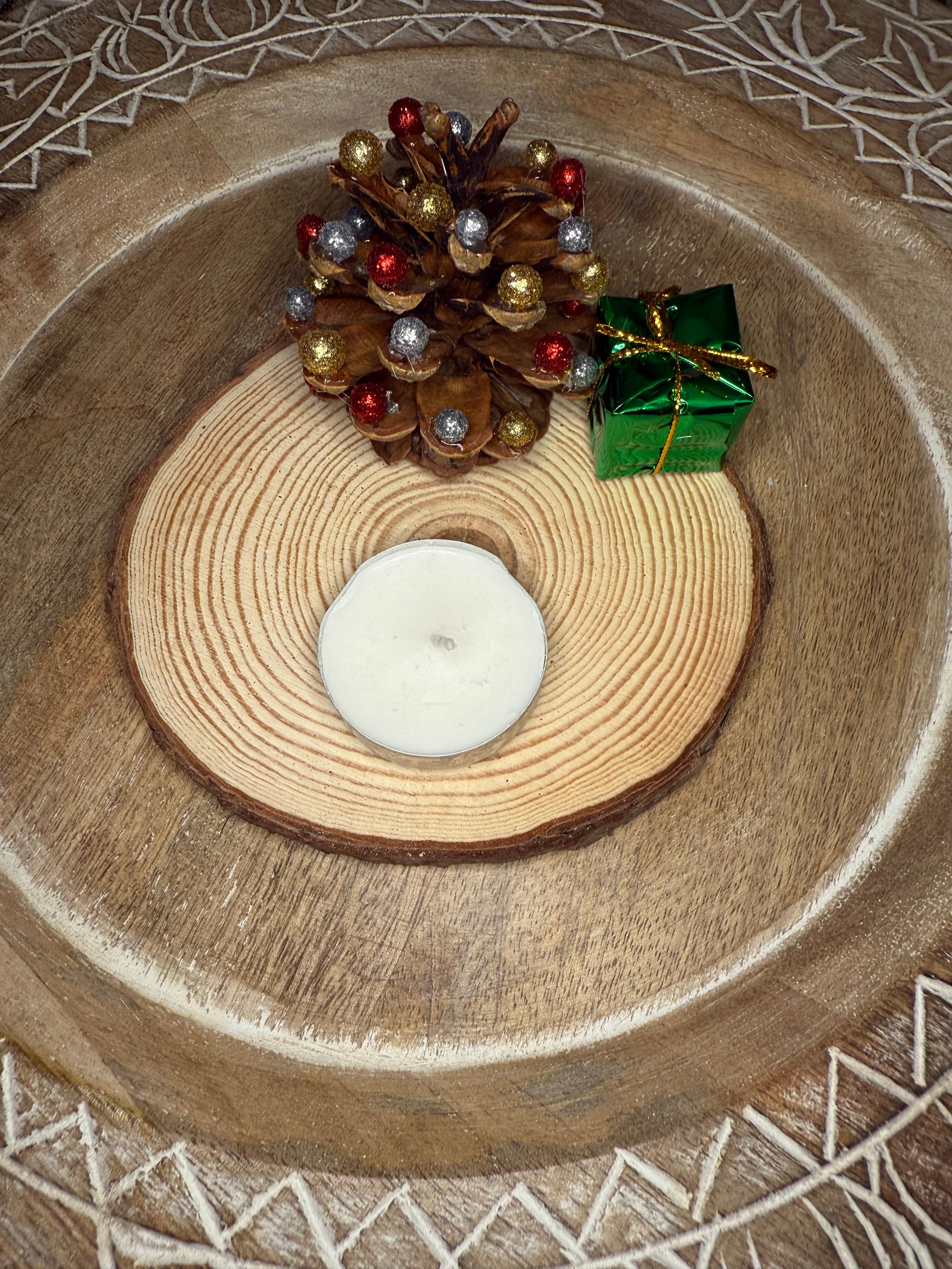 Pinecone Tea Light Holder