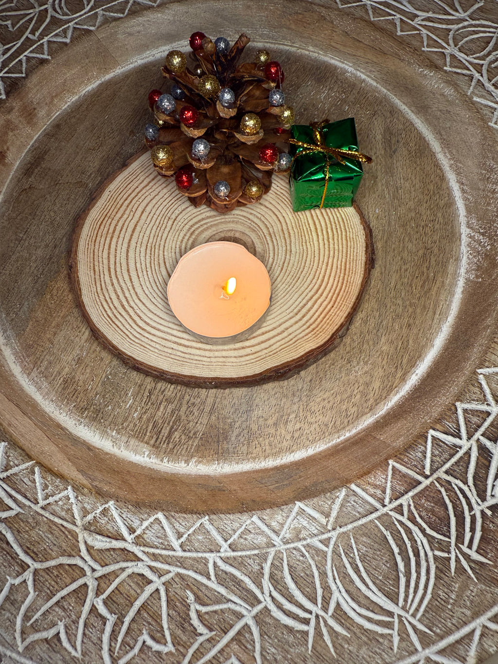 Pinecone Tea Light Holder